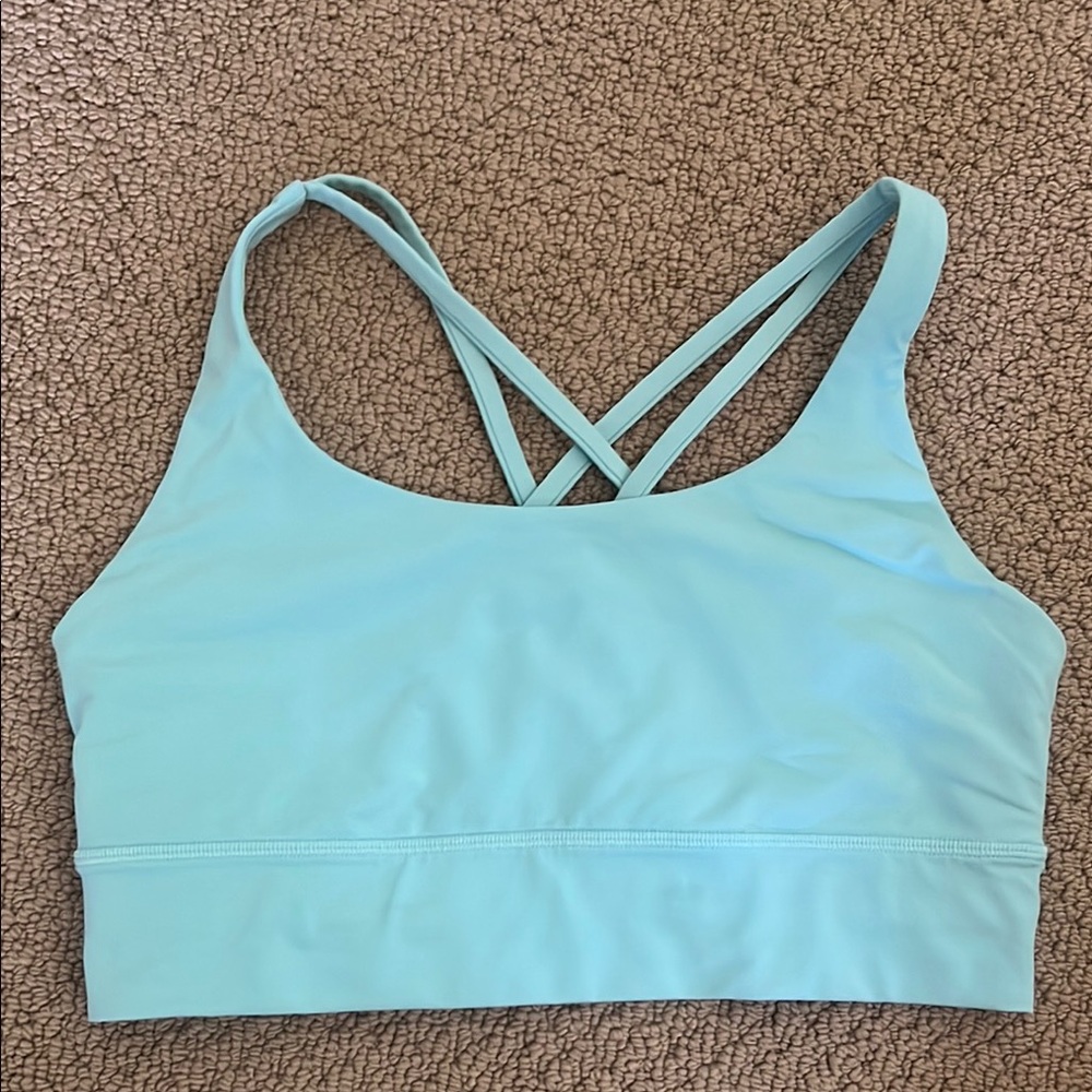 Lululemon Light Blue Sports Bra - Size 10